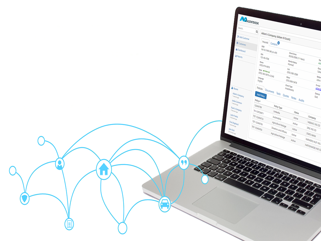 AgentDesk Insurance Agency Management System